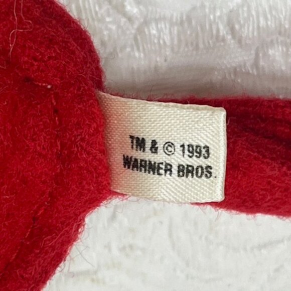 VTG Sylvester Looney Tunes Warner Brothers 1993 Plush Fabric Christmas Ornament - Picture 5 of 7